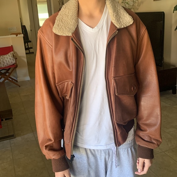 ACME x Bugs Bunny Leather Jacket Brown Size M - Picture 4 of 16